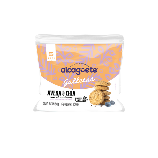 5 Pack Galleta de Avena y Chia Alcaguete