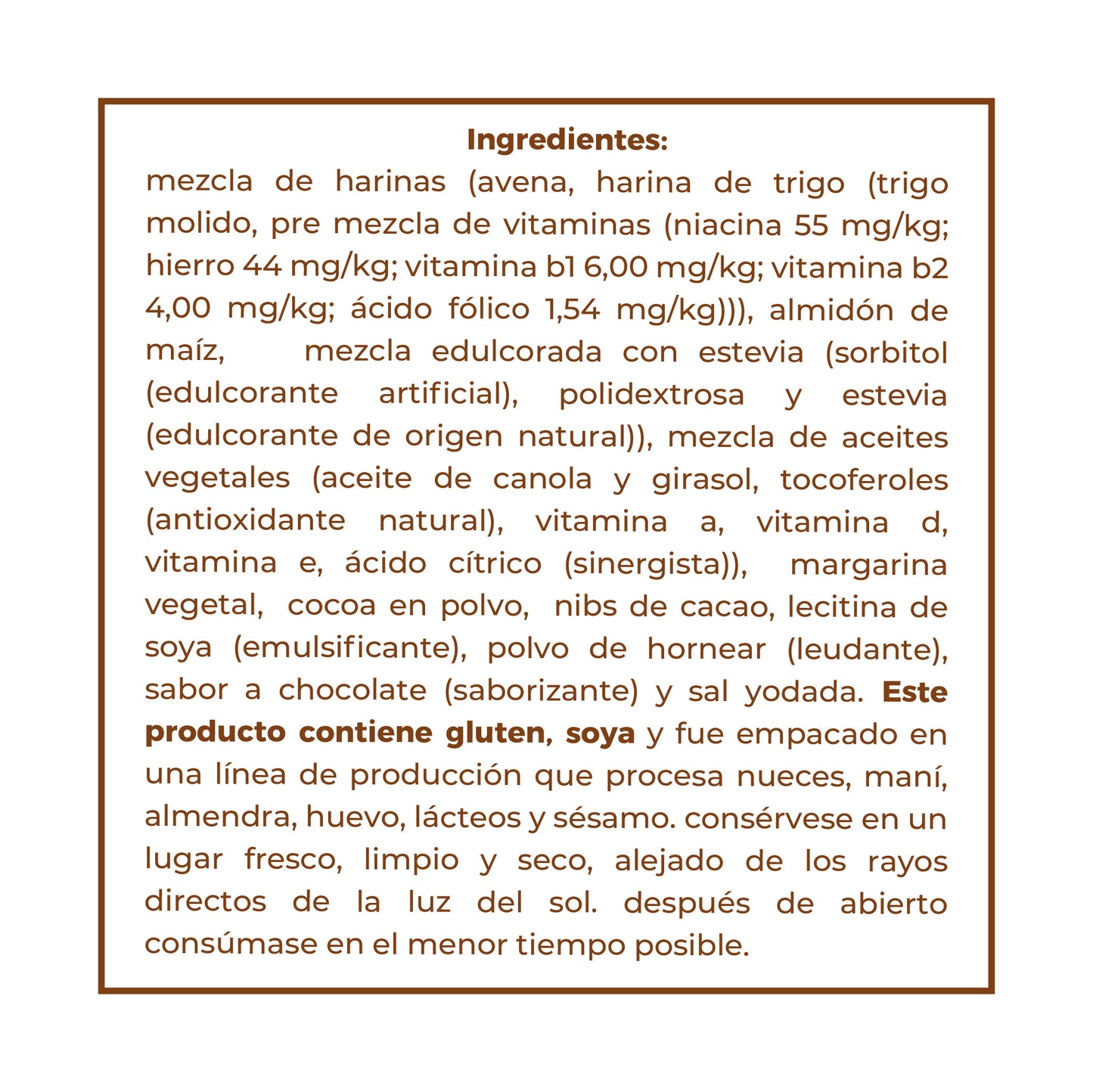 5 Pack Galletas Nibs de Cacao