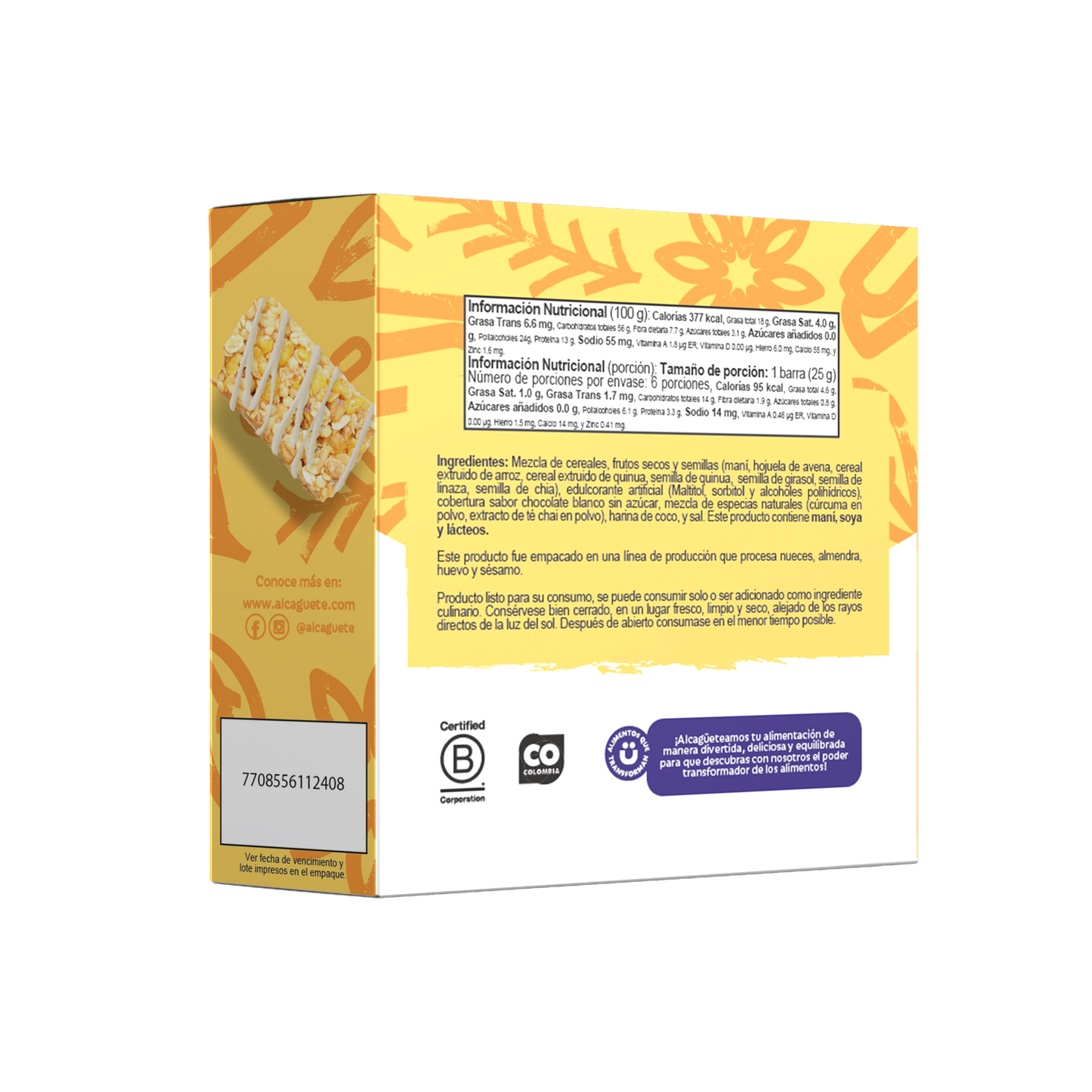 6 pack Barra Golden Milk  150g