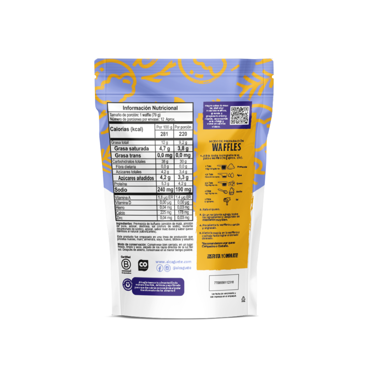 Premezcla Waffles Buñuelo 380g