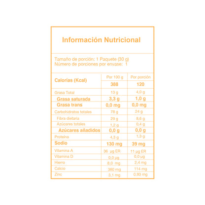 5 Pack Galleta de Avena y Chia Alcaguete