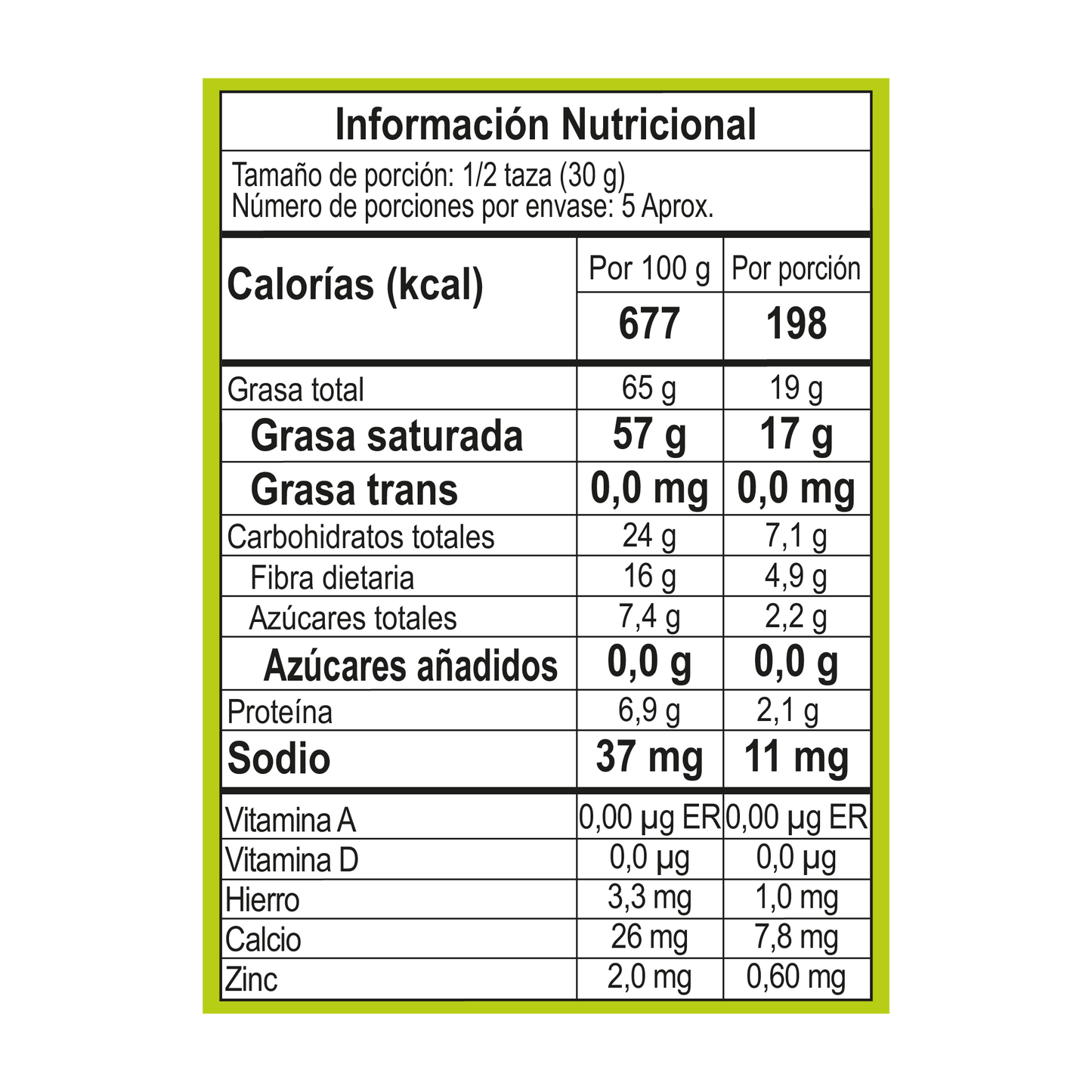 Hojuela de Coco Orgánico 500 Grm