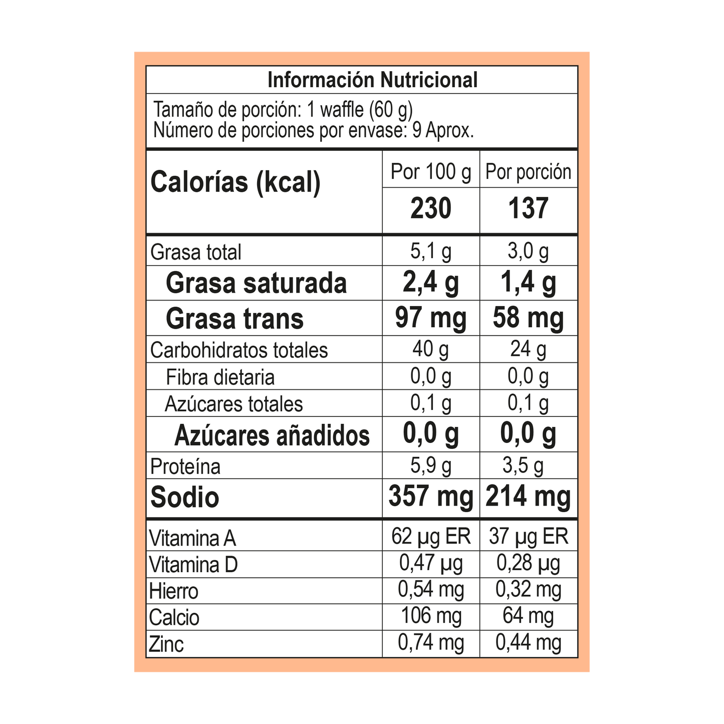 Premezcla Waffles Pandeyuca con Queso incluido 300g